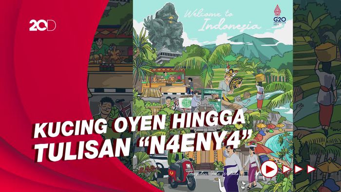 Objek-objek Lucu yang Muncul di Poster KTT G20 Jokowi