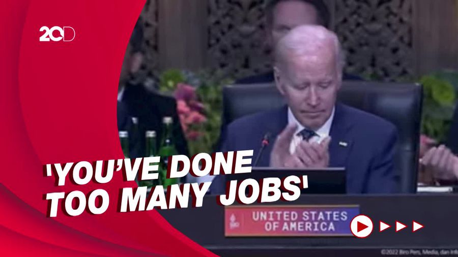 Pujian Joe Biden untuk Jokowi di KTT G20 Disambut Riuh Tepuk Tangan