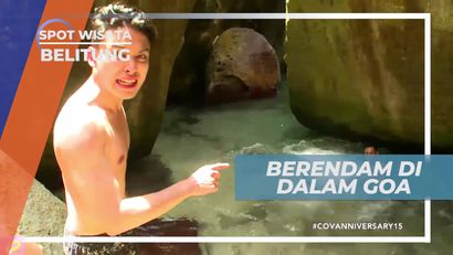 Suasana Sejuk dan Air Jernih, Berendam di Kolam Goa, Belitung