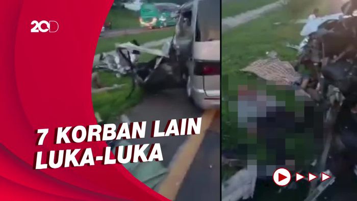 Penampakan TKP Kecelakaan Maut di Tol Cipali, 3 Orang Tewas