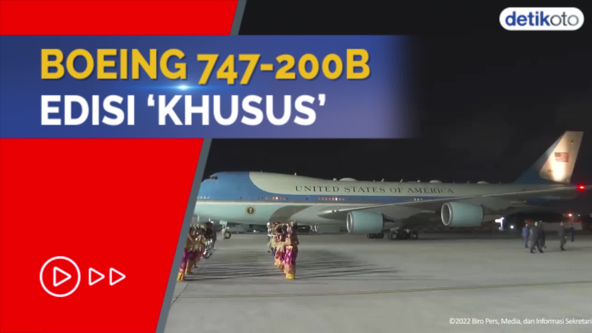 Spesifikasi Pesawat Air Force One Yang Bawa Joe Biden Ke KTT G20 Bali