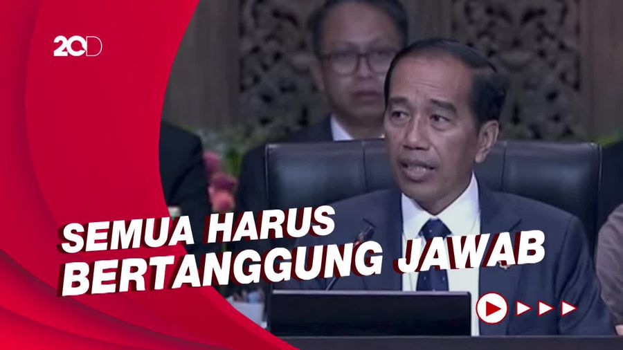 Jokowi di KTT G20: Kita Tak Boleh Biarkan Dunia Perang Dingin Lagi