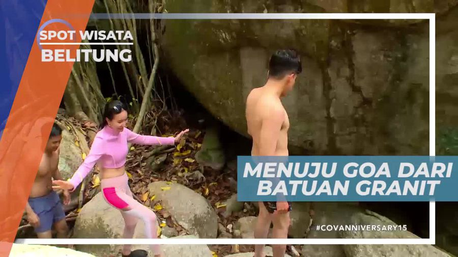 Menuju Kolam Jernih Dalam Goa, Tanjung Klayang Belitung