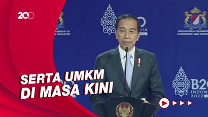3 Poin Pidato Jokowi di B20: Baterai Listrik-Bebas Ancaman Inflasi