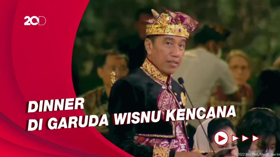 Canda Jokowi di Jamuan Dinner G20: Semoga Hidangannya Tak Pedas