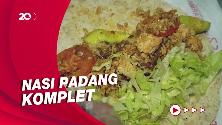 Bikin Laper: Unik nan Praktis, Kebab Isi Nasi Padang
