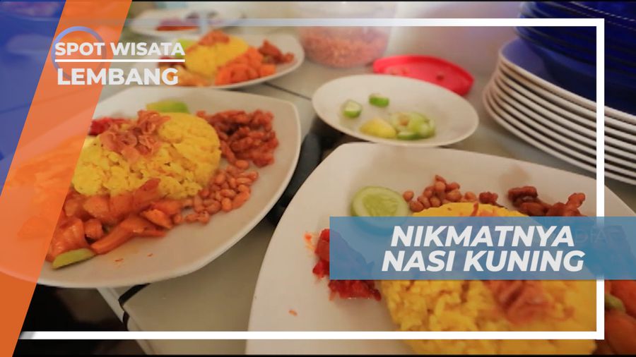 Sarapan Pagi Dengan Menu Nasi Kuning Khas Lembang