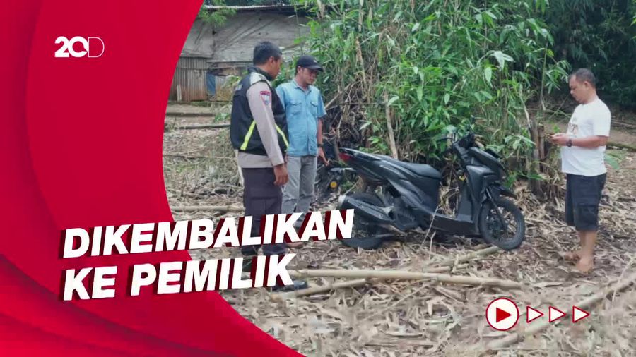 Viral Motor Diduga Hasil Curian Ditemukan di Pohon Bambu di Tangerang