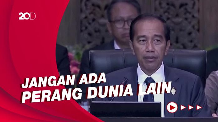 Seruan Hentikan Perang Presiden Jokowi di KTT G20 Bali