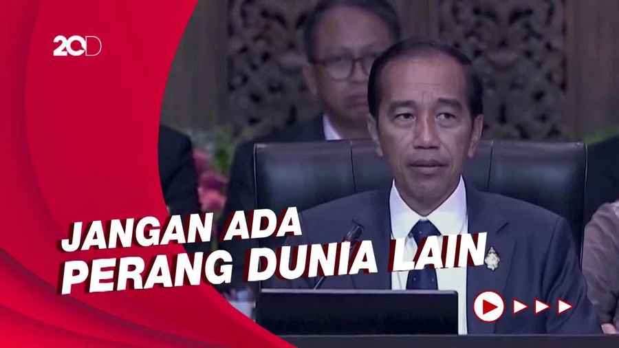 Seruan Hentikan Perang Presiden Jokowi di KTT G20 Bali