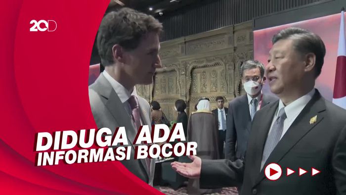 Momen Xi Jinping Marahi Trudeau di KTT G20
