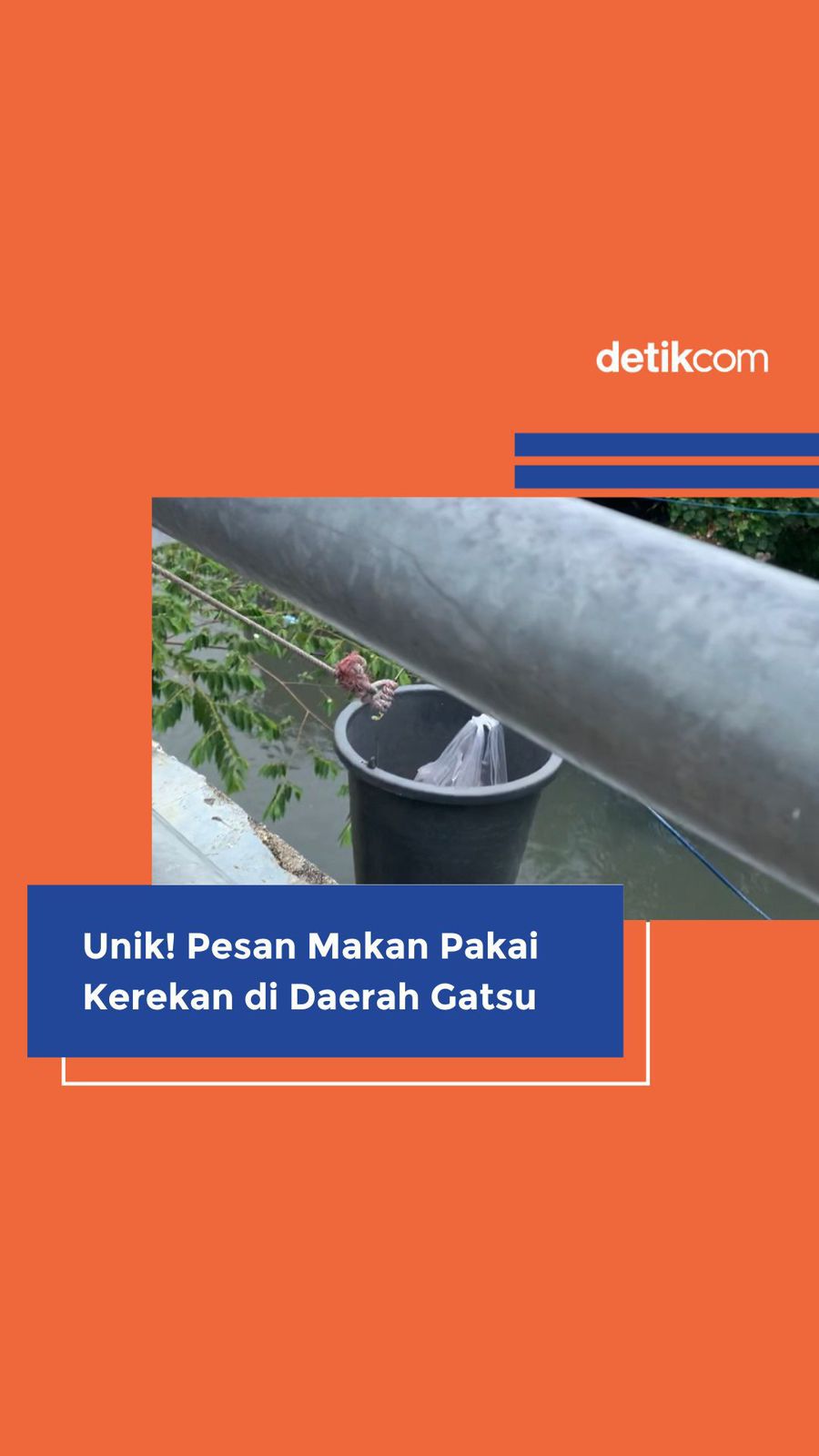 Makan Unik Pakai Kerekan