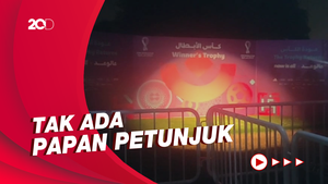 Minim Petunjuk, Lokasi Pameran Trofi Piala Dunia Sulit Ditemukan