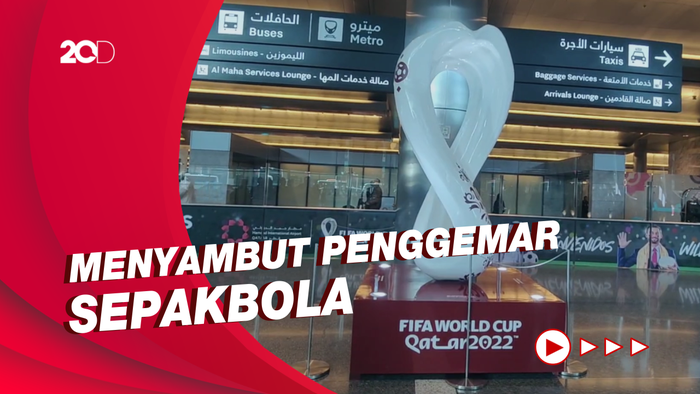 Hamad International Airport Dipenuhi Ornamen Piala Dunia 2022