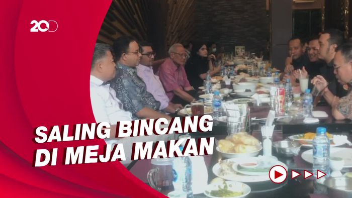 Momen Anies Makan Nasi Padang Bareng NasDem, Demokrat, dan PKS