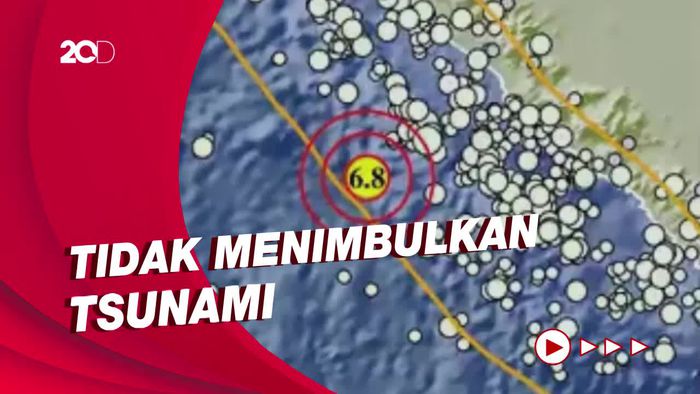 Gempa M 6,8 Guncang Enggano Bengkulu!