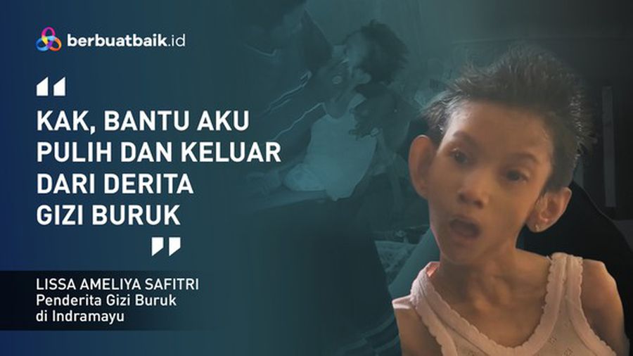 Derita Anak Buruh Bangunan, Tubuh Hanya Terbaring Lemas dan Kurus Diberi Makan Air Tajin