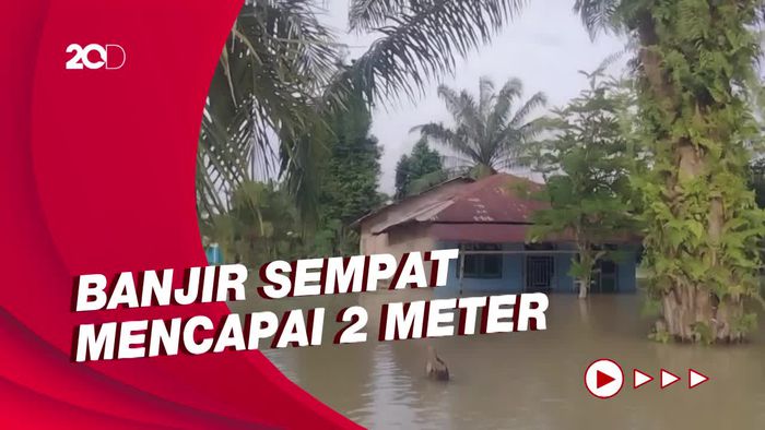 Sudah 4 Hari Warga Batu Bara Sumut Terendam Banjir