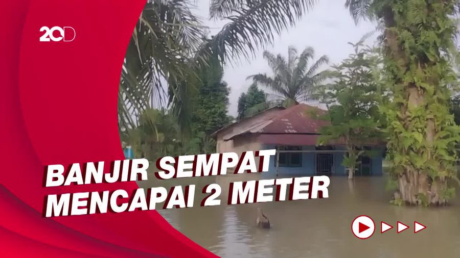 Sudah 4 Hari Warga Batu Bara Sumut Terendam Banjir