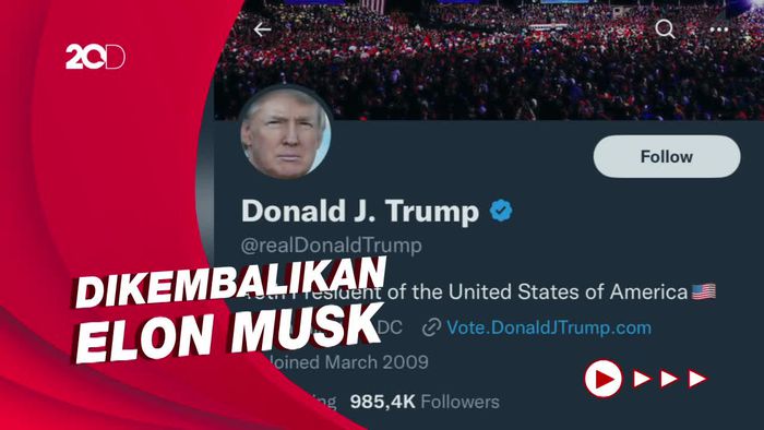 Hampir 2 Tahun Diblokir, Akun Twitter Donald Trump Kembali!
