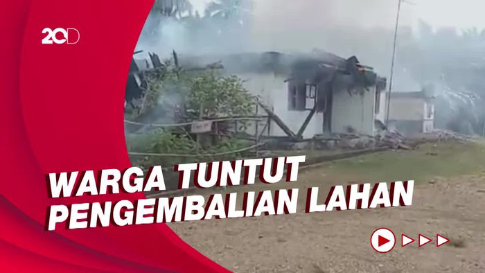 Kantor Perusahaan Sawit di Lampung Dibakar Massa