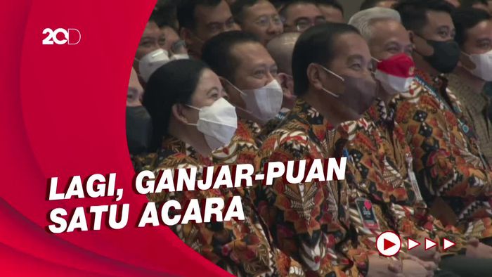 Gemetarnya Bahlil Lihat Puan-Ganjar, Disambut Gelak Tawa Jokowi