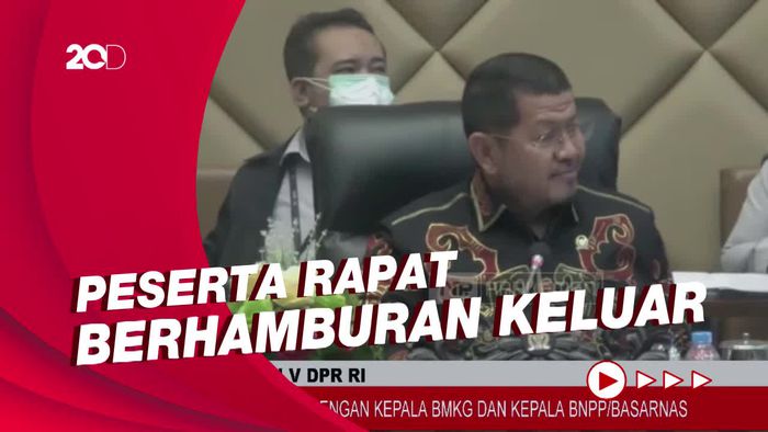 Detik-detik Rapat BMKG-Basarnas di DPR Dihentikan karena Gempa