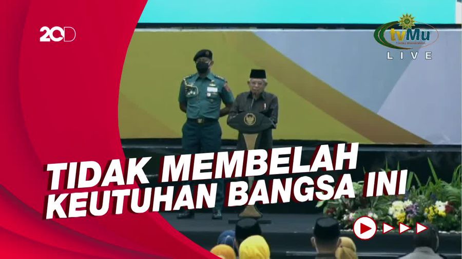 Wapres Tutup Muktamar Muhammadiyah Singgung Persatuan di Pemilu 2024