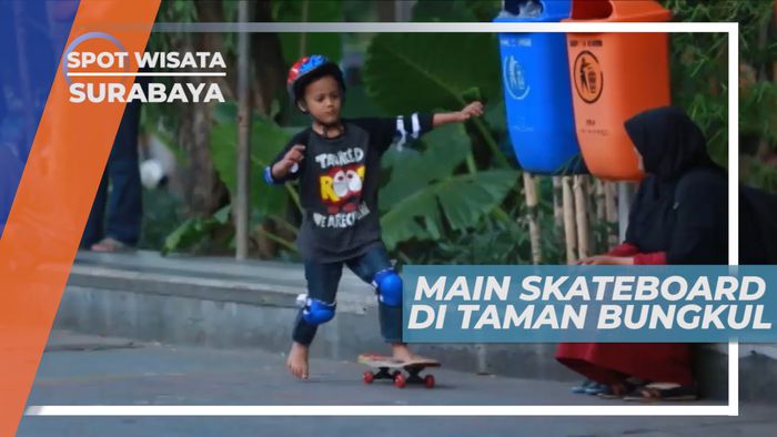 Serunya Bermain Skateboard Di Taman Bungkul Kota Pahlawan, Surabaya