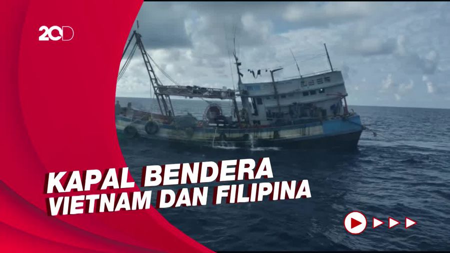 4 Kapal Tangkap Ikan Ilegal Diamankan dalam Sepekan