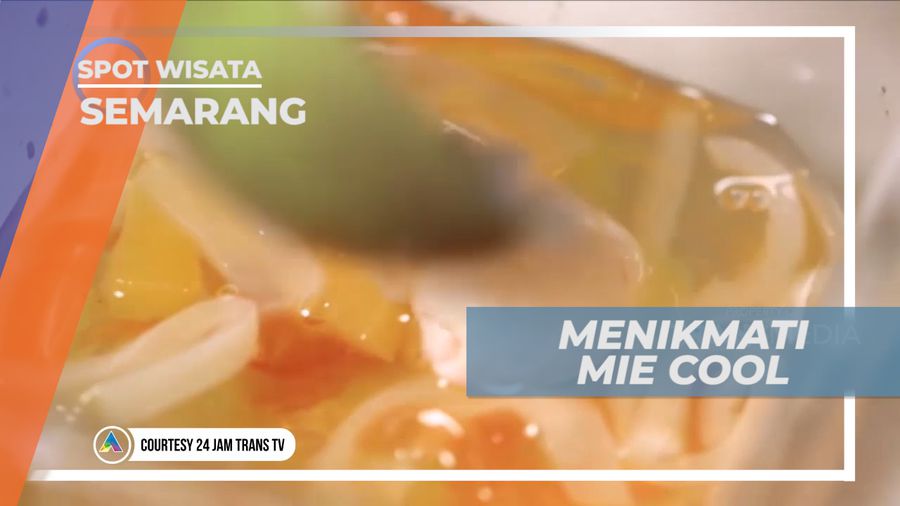 Mie Cool, Sensasi Menyantap Mie Warna-warni Berkuah Sirop, Semarang