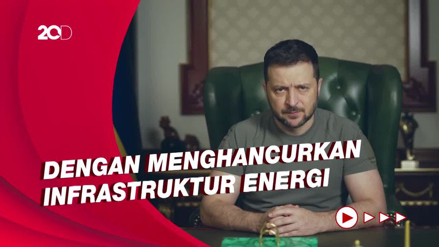 Zelensky: Kremlin Ubah Musim Dingin Jadi Senjata Pemusnah Massal