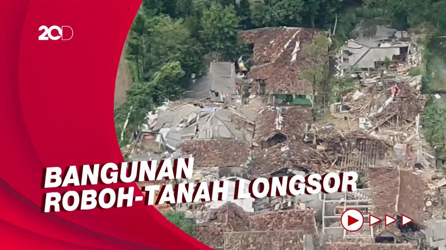Melihat Wajah Cianjur dari Udara Usai Dilanda Gempa M 5,6
