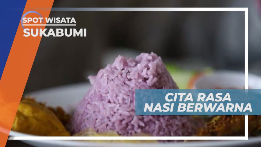 Menyantap Nasi Uduk Berwarna Dengan Cita Rasa Lezat, Sukabumi