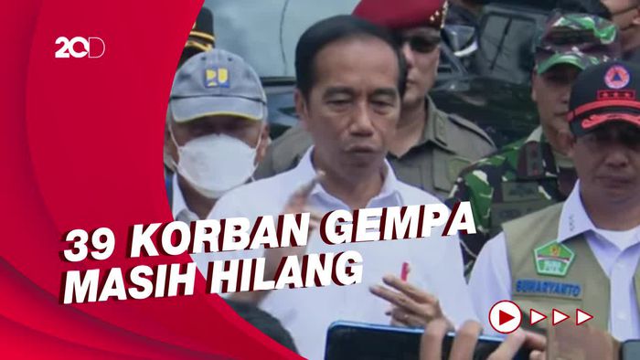 Jokowi Ungkap Kendala Evakuasi di Cianjur: Tanah Labil-Gempa Susulan