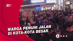 Warga Jepang Tumpah Ruah di Jalanan Rayakan Kemenangan Atas Jerman