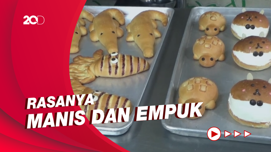 Melihat Proses Pembuatan Roti Karakter Berbagai Bentuk