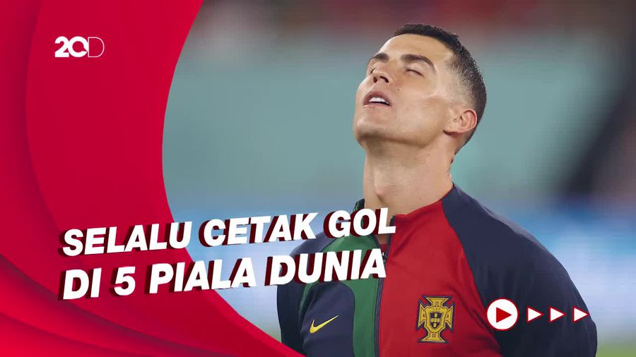Kata Ronaldo Usai Ukir Rekor di Piala Dunia Kelimanya