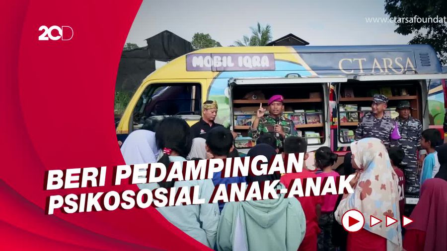 Aksi Mobil Iqro CTARSA di Penampungan Pengungsi Gempa Cianjur