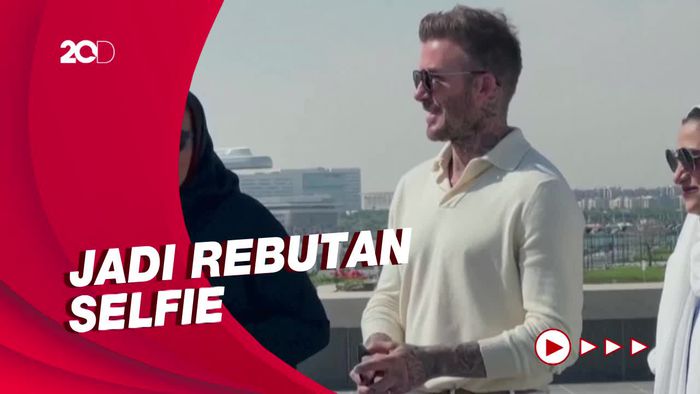 Jadi Ambasador Piala Dunia 2022, Beckham Dikerubungi Fans di Qatar