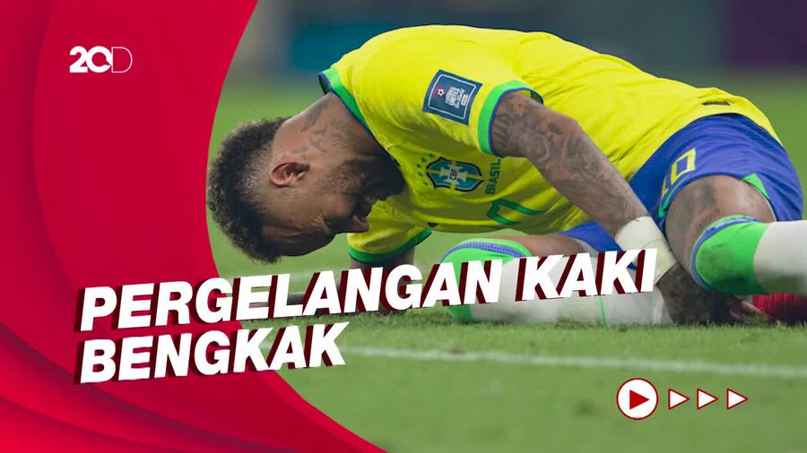 Neymar Cedera saat Lawan Serbia, Pelatih: Saya Yakin Dia Tetap Bermain