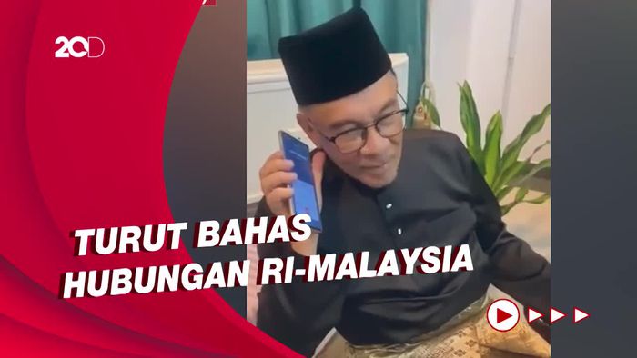 Momen Anwar Ibrahim Terima Ucapan Selamat Jokowi via Telepon