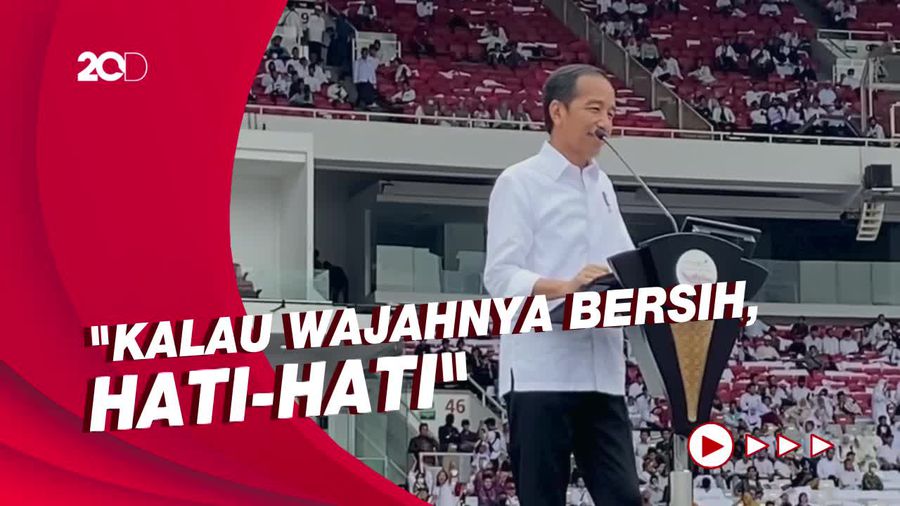 Jokowi Bicara Pemimpin yang Memikirkan Rakyat: Wajah Kerutan-Rambut Putih