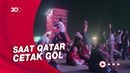 Ekspresi Suporter Qatar Nonton di FIFA FanFest: Lompat Hingga Push Up