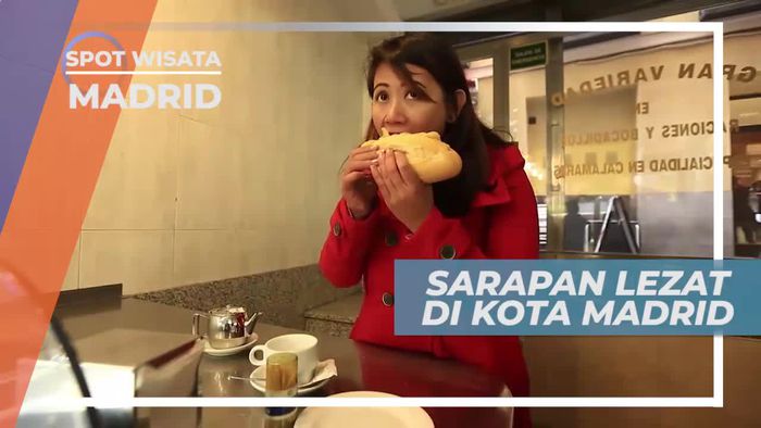 Bocadillo de Calamares, Sandwich Dengan Isi Daging Cumi yang Lezat, Madrid Spanyol
