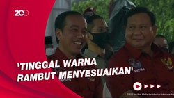 Senyum Prabowo Saat Disebut 100% Identik Pemimpin Keriput Versi Jokowi
