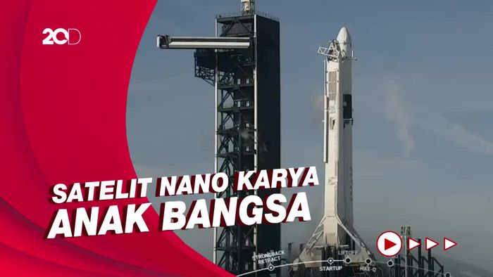 Momen Satelit SS-1 RI Meluncur ke Antariksa Pakai Roket Elon Musk