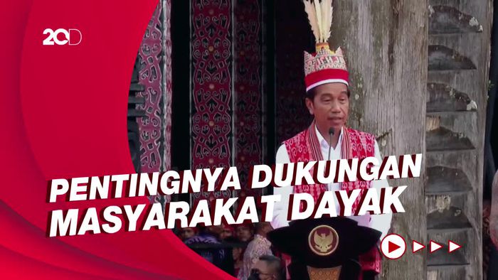 Jokowi di Depan Masyarakat Suku Dayak: Apakah Betul Mendukung IKN?