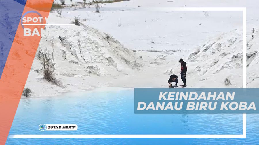 Pesona Keindahan Danau Biru Koba yang Tiada Dua, Bangka