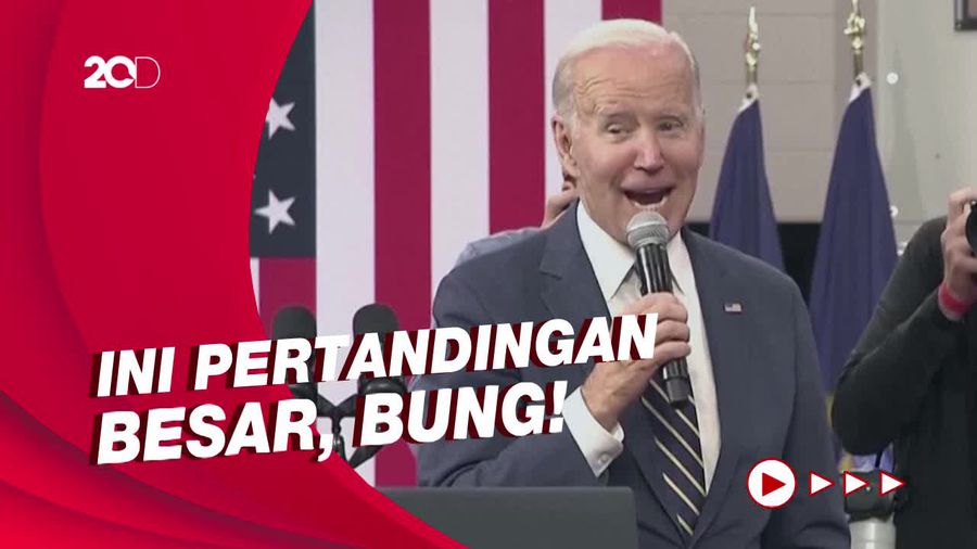 Ekspresi Gembira Joe Biden Usai AS Tendang Iran dari Piala Dunia